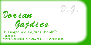 dorian gajdics business card